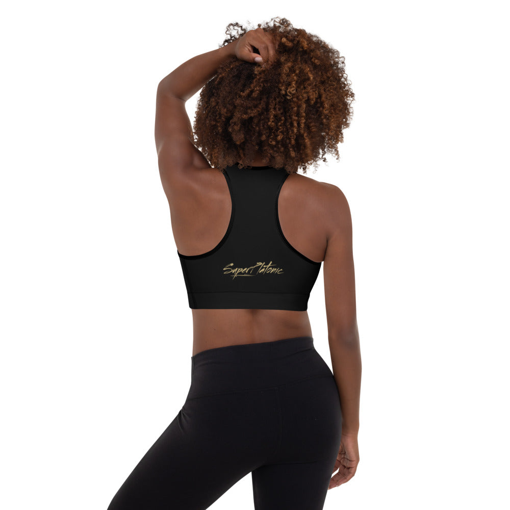 Sports Bra "Black & Gold"