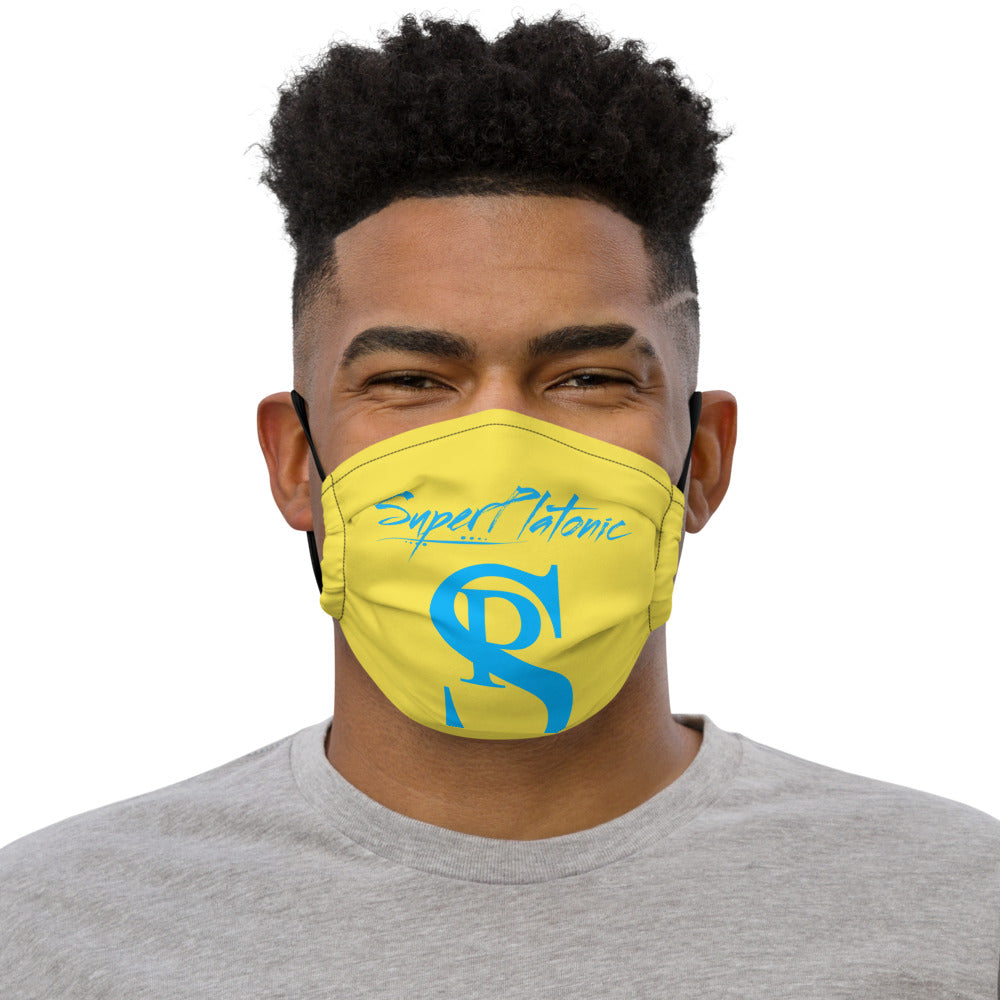 Face Mask "Yellow & Baby Blue"