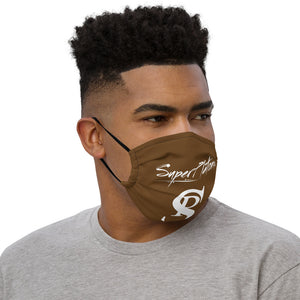 Face Mask "Brown & White"