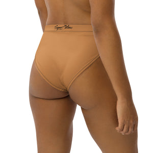 High-Waisted Bikini Briefs “Light Brown”