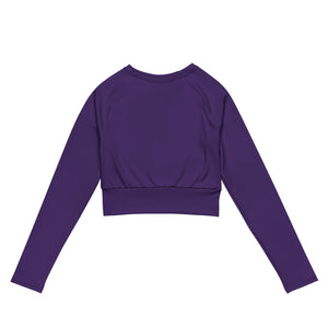 Ari Long Sleeve Crop Top “Purple”