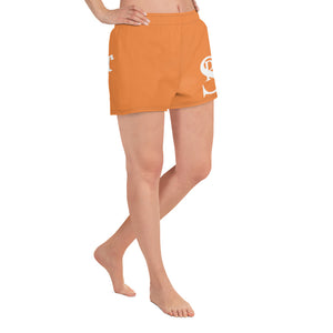 Women's Athletic Shorts "Orange & White"