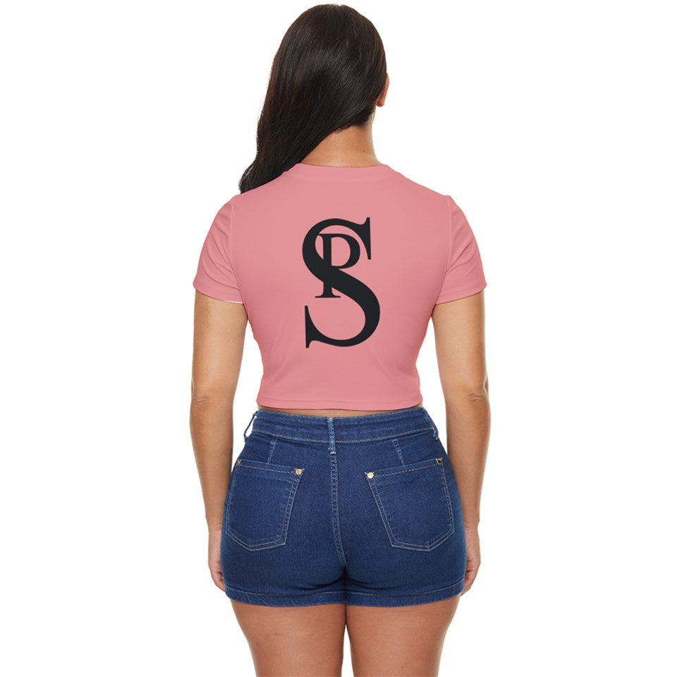 Side Button Cropped Tee