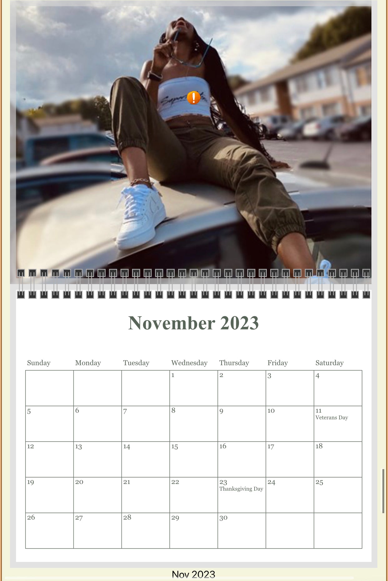 2023 Wall Calendar (12-Months)