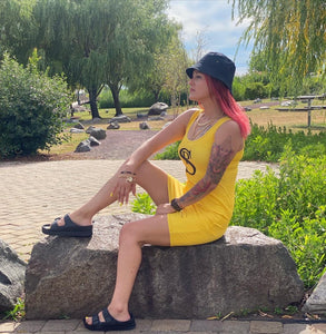 Sleeveless Bodycon Tank Dress “Yellow”