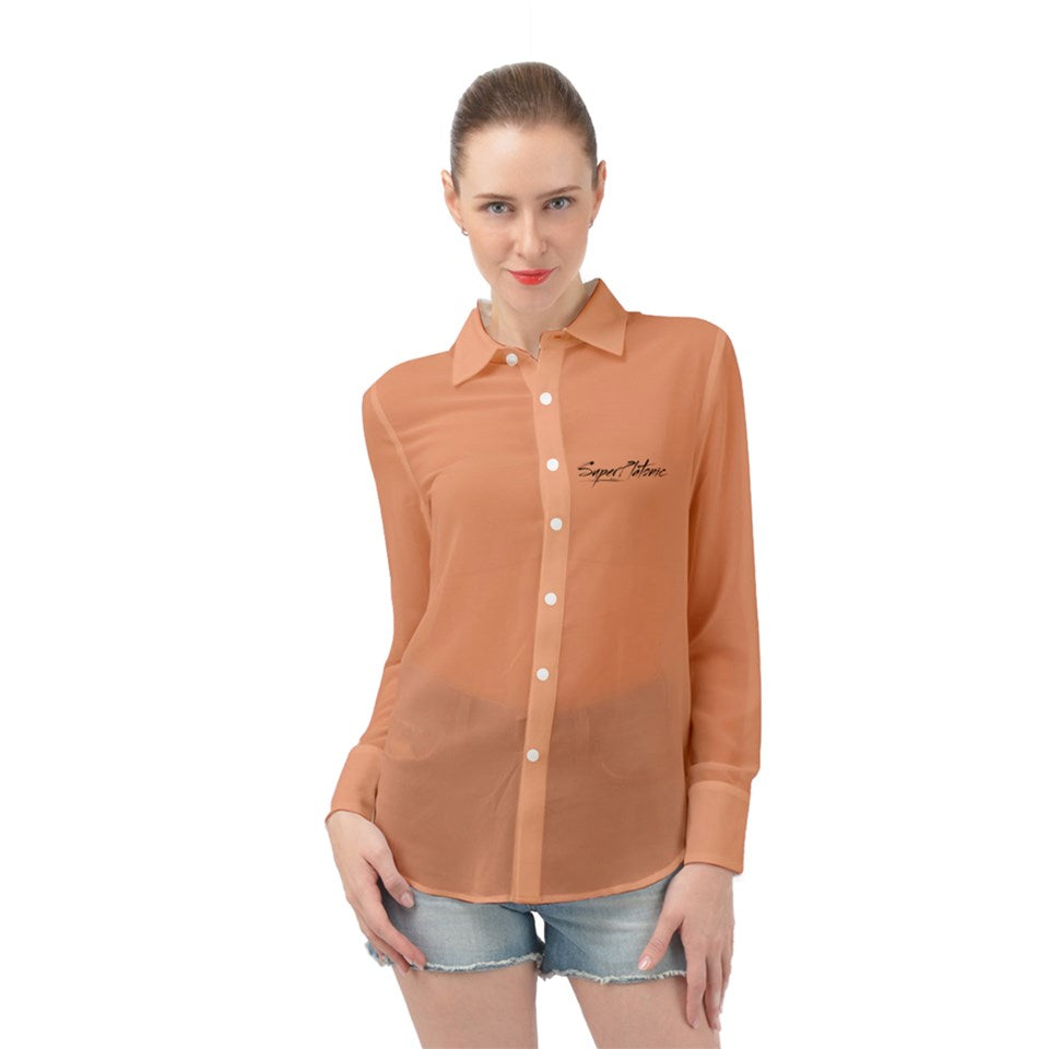 Long Sleeve Chiffon Shirt