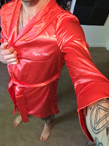 Long Sleeve Satin Robe