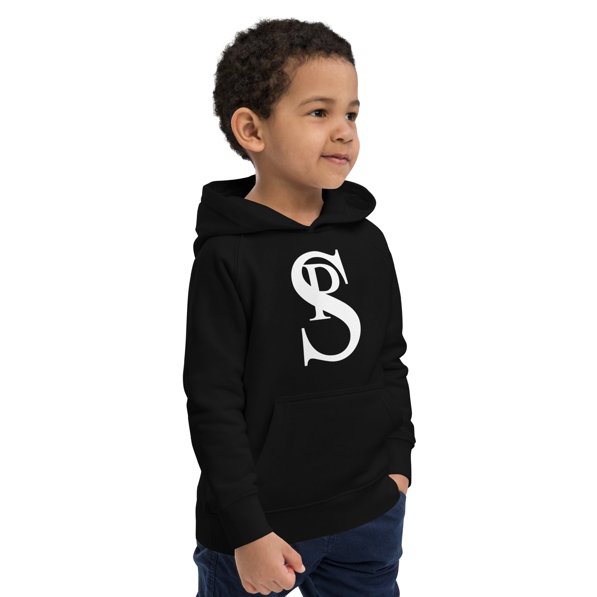 Kids Eco Hoodie “White Logo”