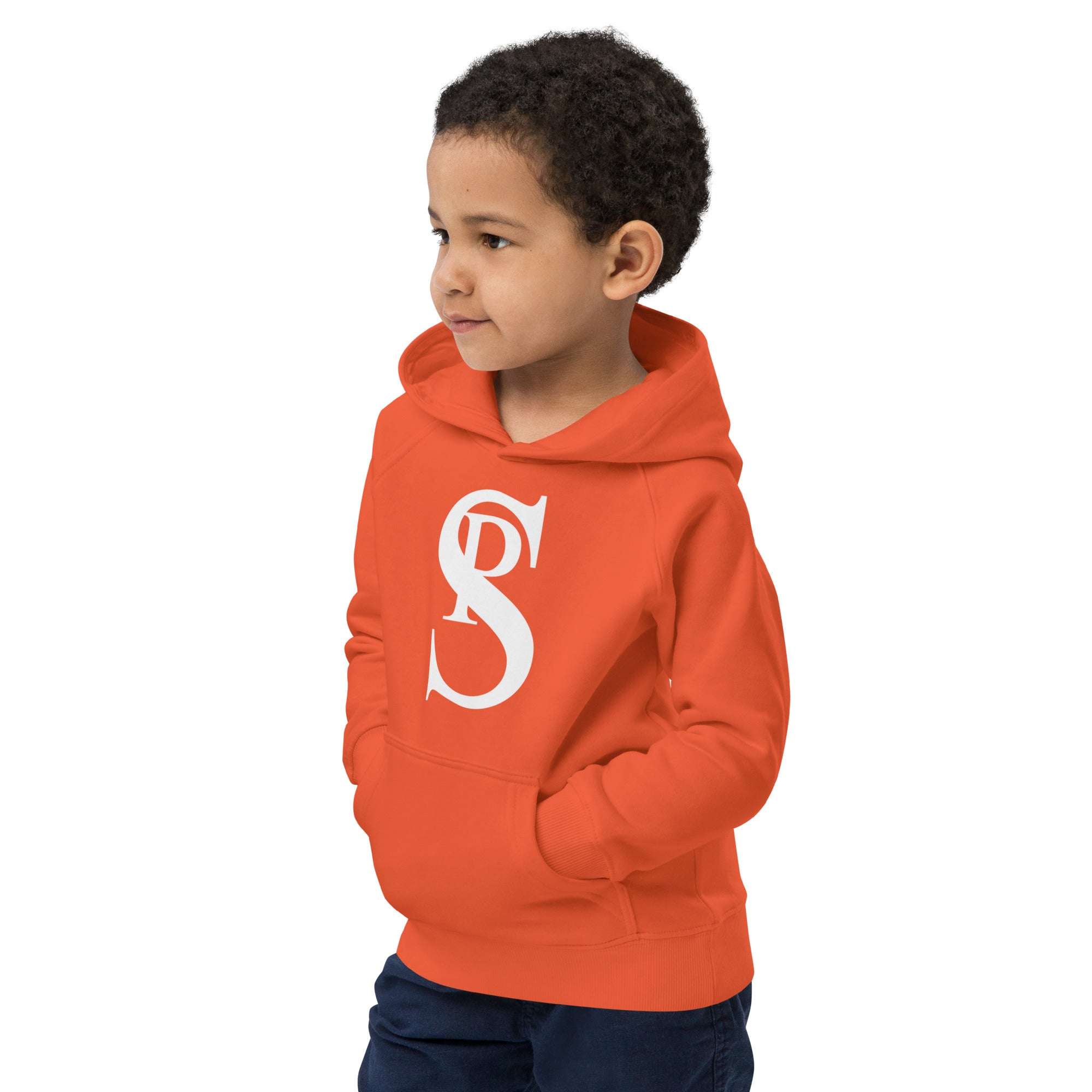 Kids Eco Hoodie “White Logo”