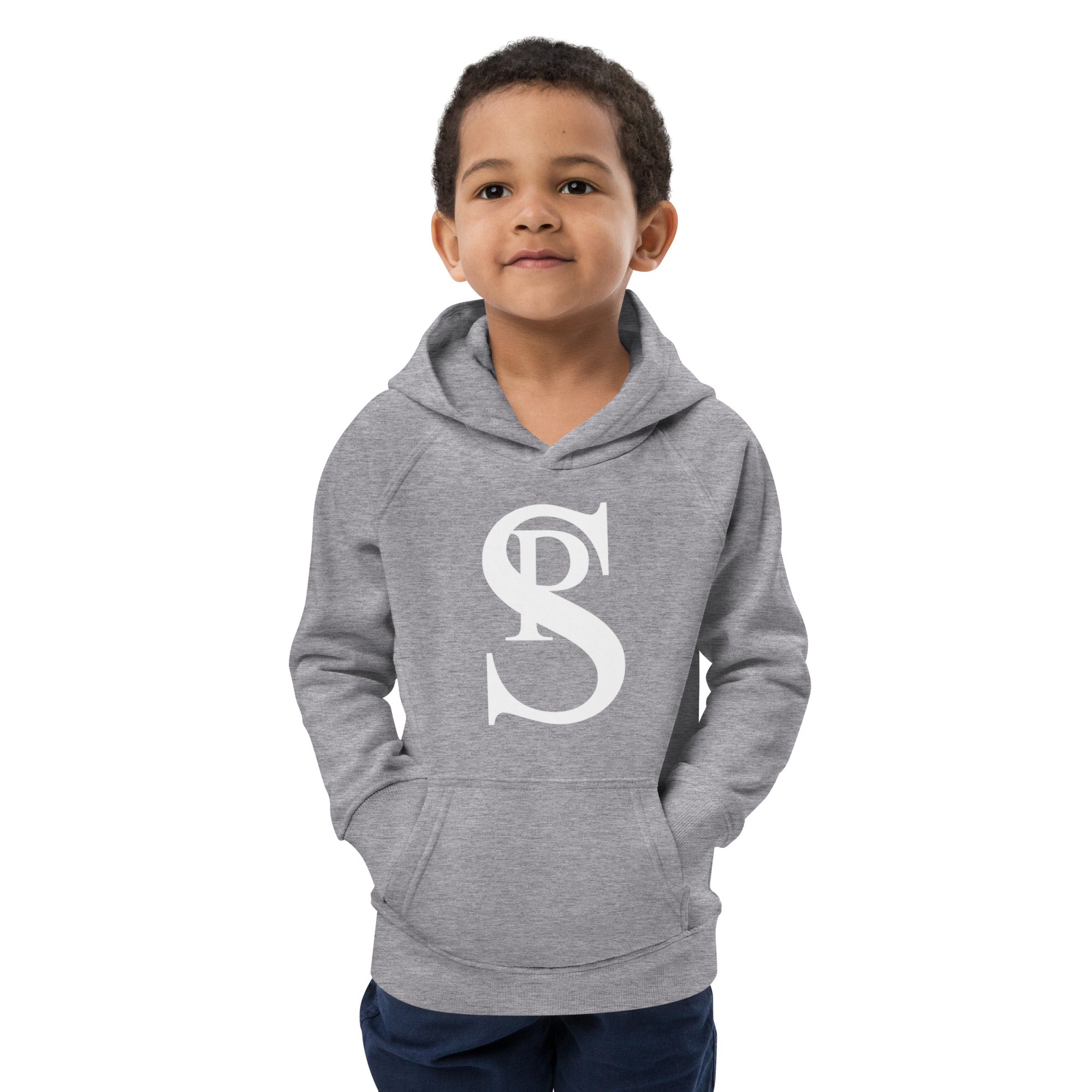 Kids Eco Hoodie “White Logo”