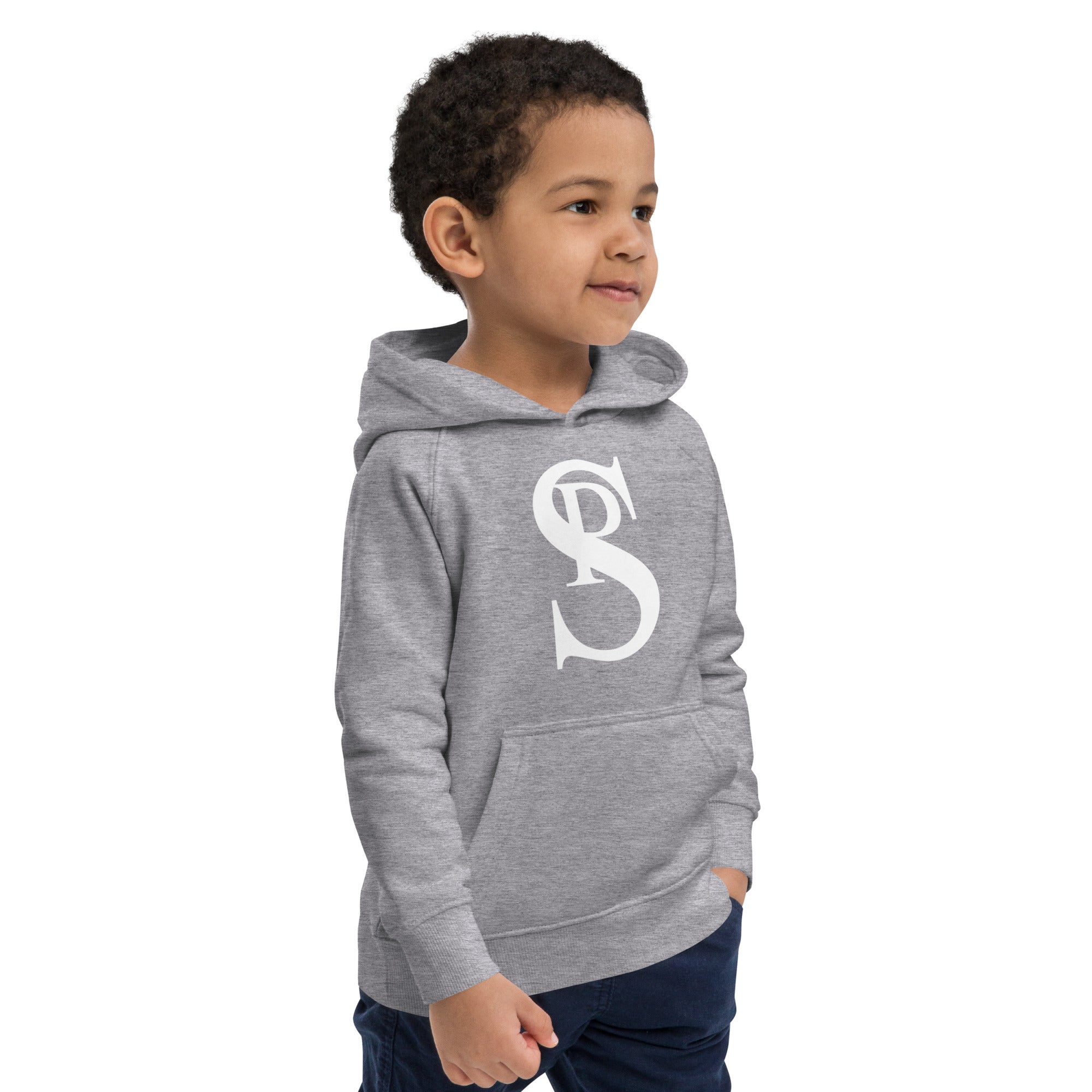 Kids Eco Hoodie “White Logo”