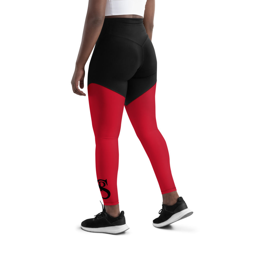 Women’s Sports Leggings “Red”