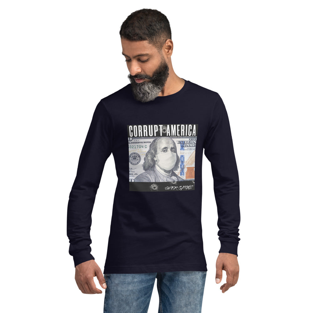 Corrupt America Long Tee